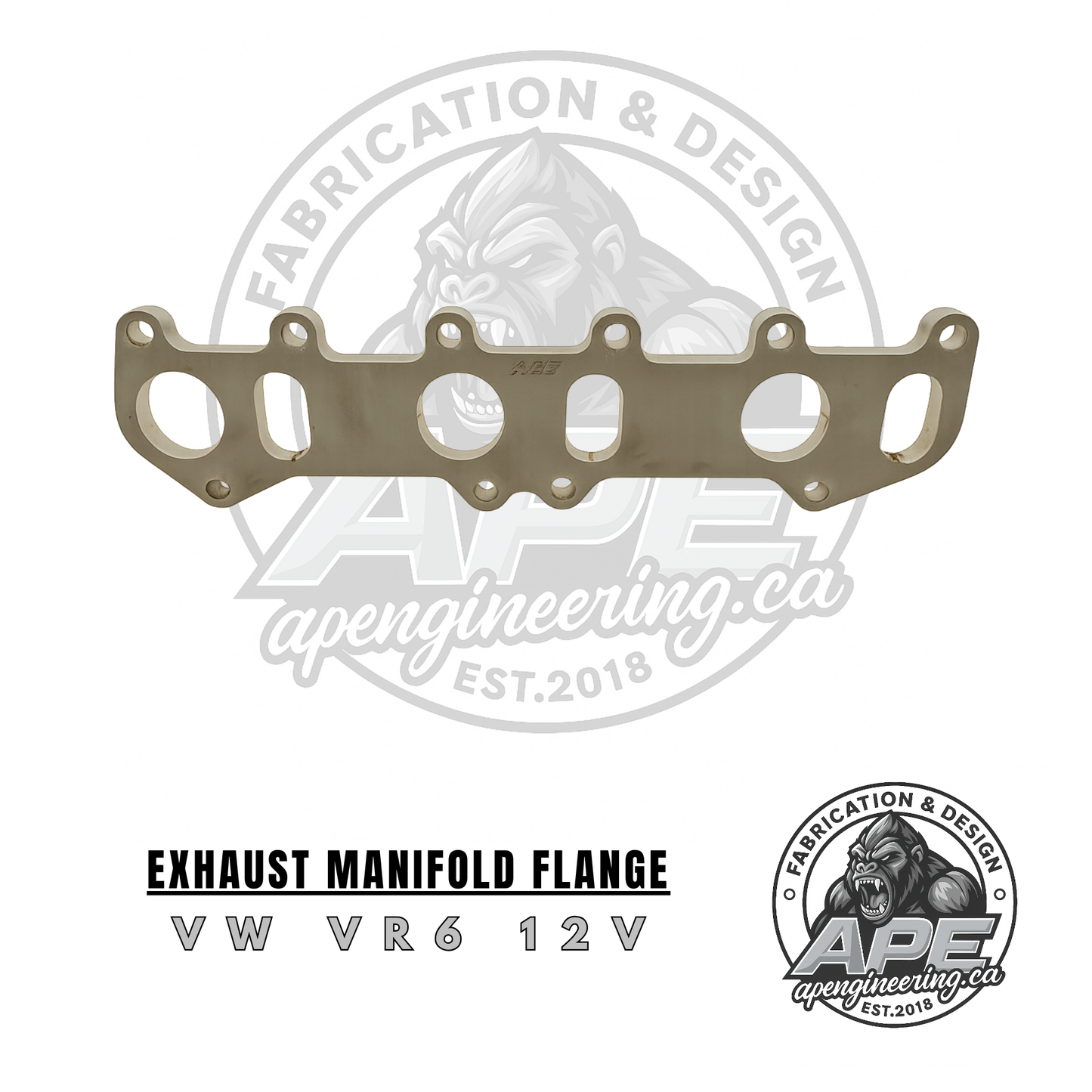 VW VR6 12v Stainless steel exhaust manifold flange
