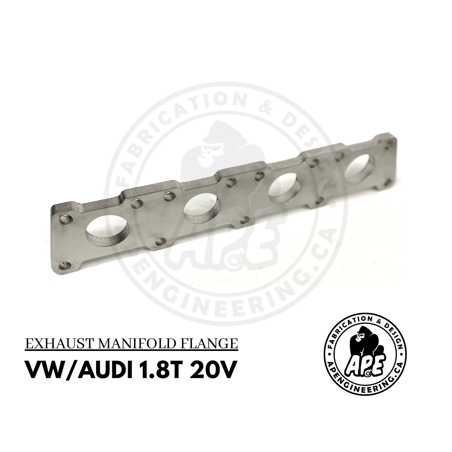 VOLKSWAGEN VW 1.8T 20V EXHAUST MANIFOLD FLANGE - 1/2 STAINLESS STEEL