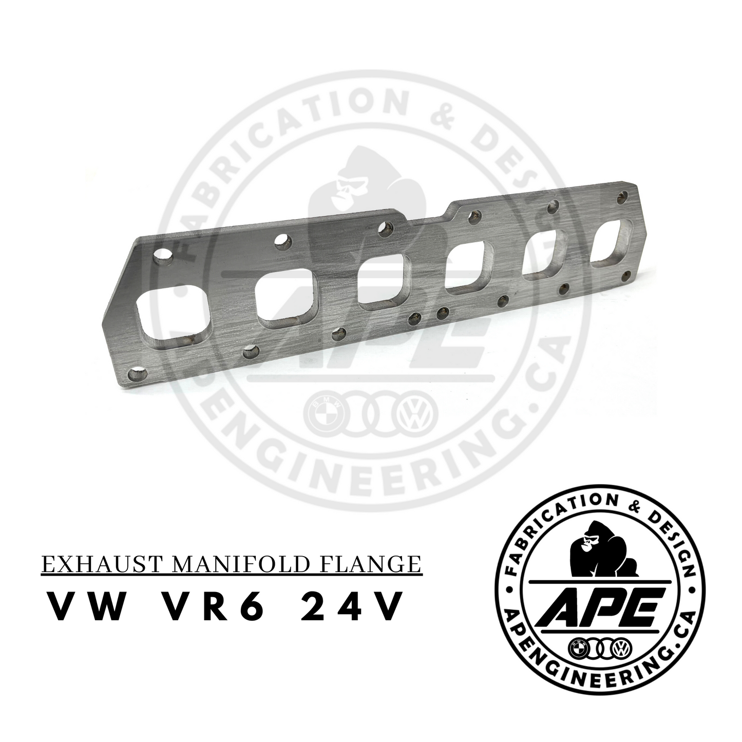 VOLKSWAGEN VW VR6 2.8 / 3.2 24V EXHAUST MANIFOLD FLANGE - 1/2 STAINLESS STEEL