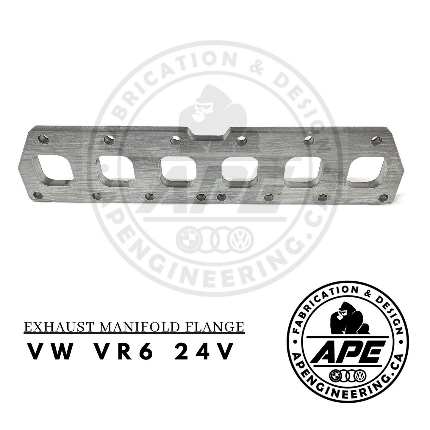VOLKSWAGEN VW VR6 2.8 / 3.2 24V EXHAUST MANIFOLD FLANGE - 1/2 STAINLESS STEEL