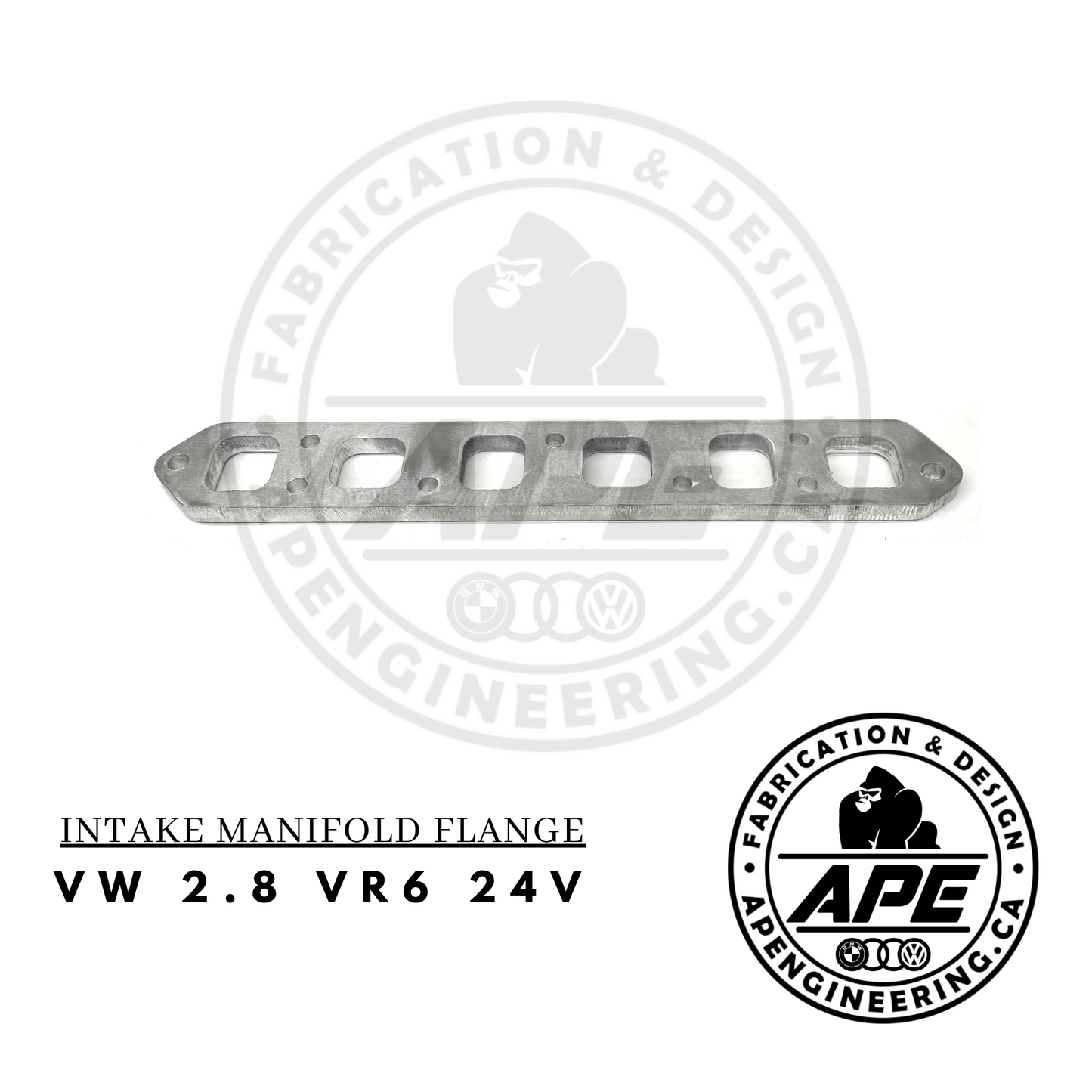 VOLKSWAGEN VW VR6 2.8 24V INTAKE MANIFOLD FLANGE - 3/8 ALUMINIUM