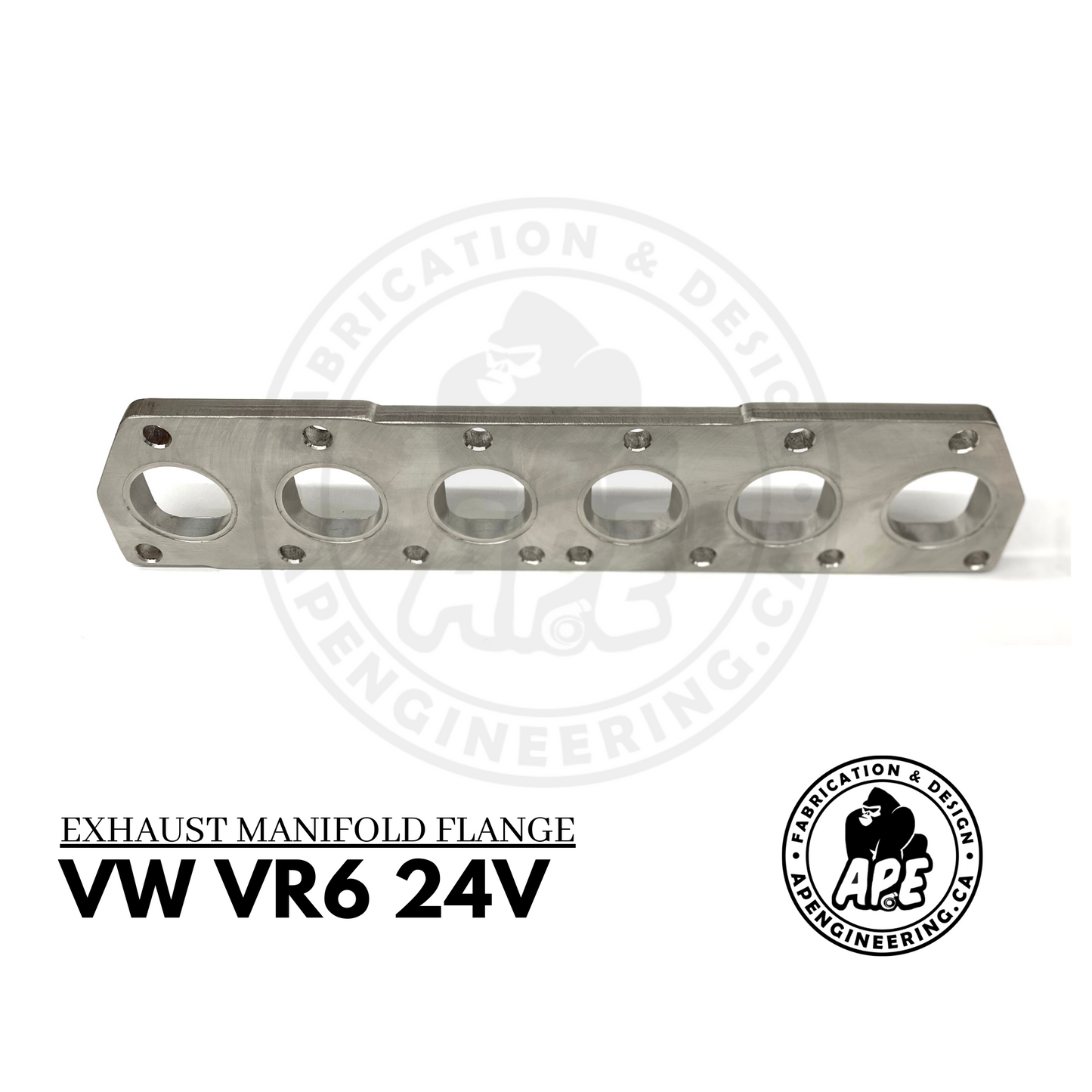 PREMIUM VOLKSWAGEN VW VR6 2.8 / 3.2 24V MACHINED EXHAUST MANIFOLD FLANGE - STAINLESS STEEL