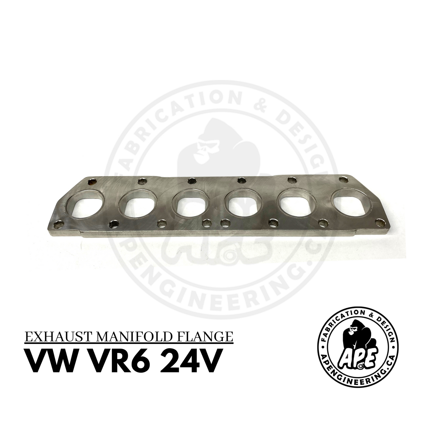 PREMIUM VOLKSWAGEN VW VR6 2.8 / 3.2 24V MACHINED EXHAUST MANIFOLD FLANGE - STAINLESS STEEL