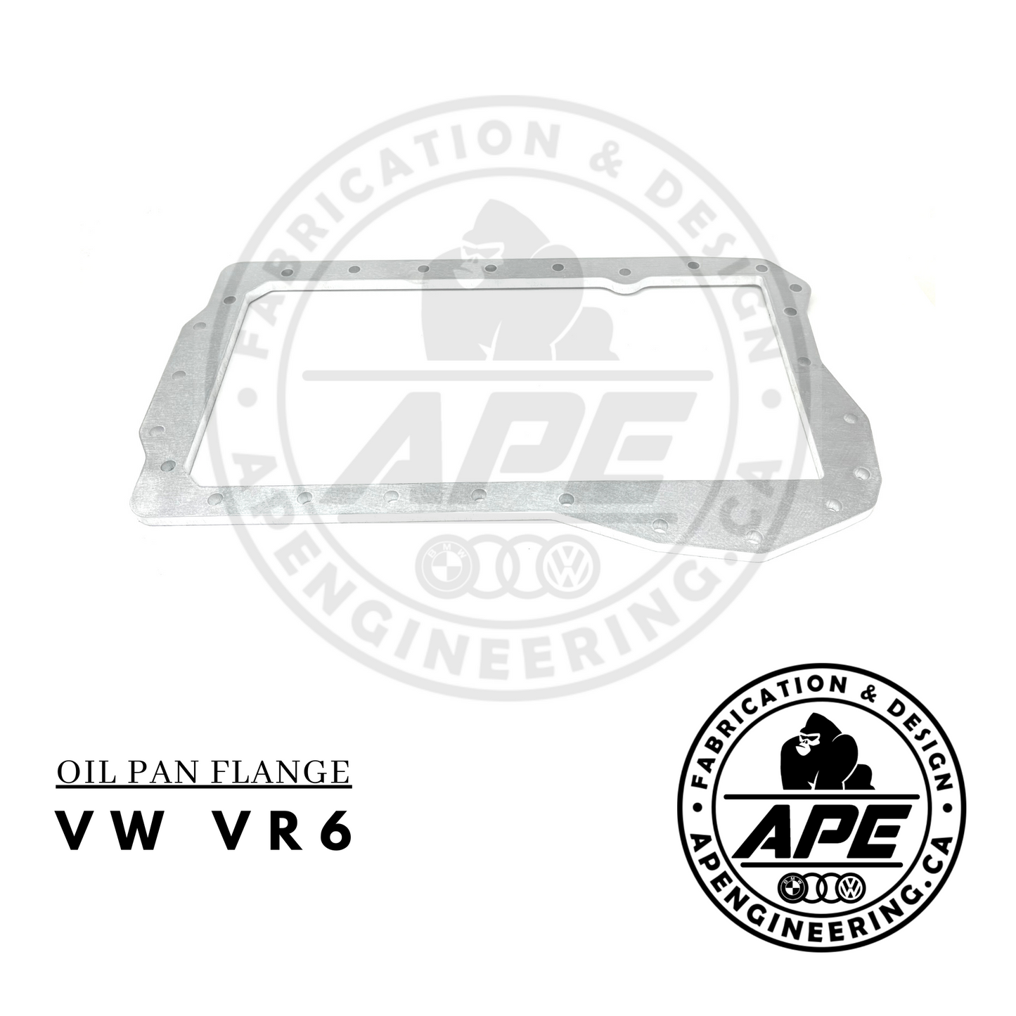 VOLKSWAGEN VR6 OIL PAN FLANGE - 3/8 ALUMINIUM