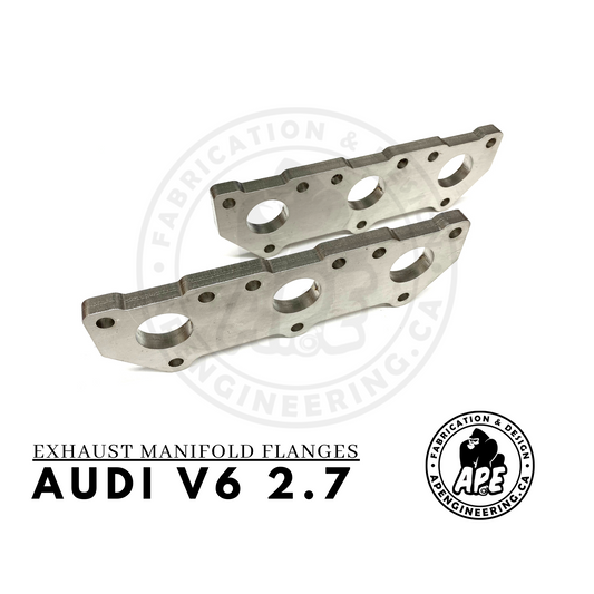 AUDI 2.7 V6 (B5 S4/ALLROAD/A6) EXHAUST MANIFOLD FLANGE - 1/2 STAINLESS STEEL
