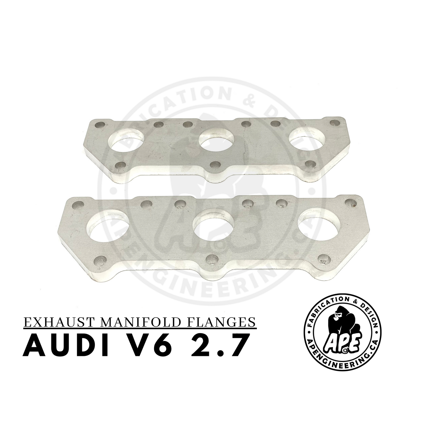 AUDI 2.7 V6 (B5 S4/ALLROAD/A6) EXHAUST MANIFOLD FLANGE - 1/2 STAINLESS STEEL