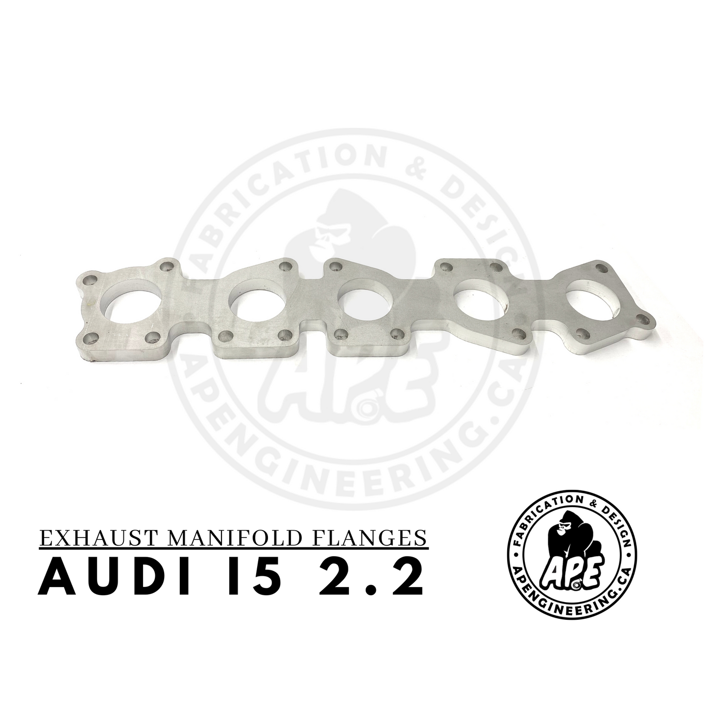 AUDI 2.2 I5 AAN EXHAUST MANIFOLD FLANGE - 1/2 STAINLESS STEEL
