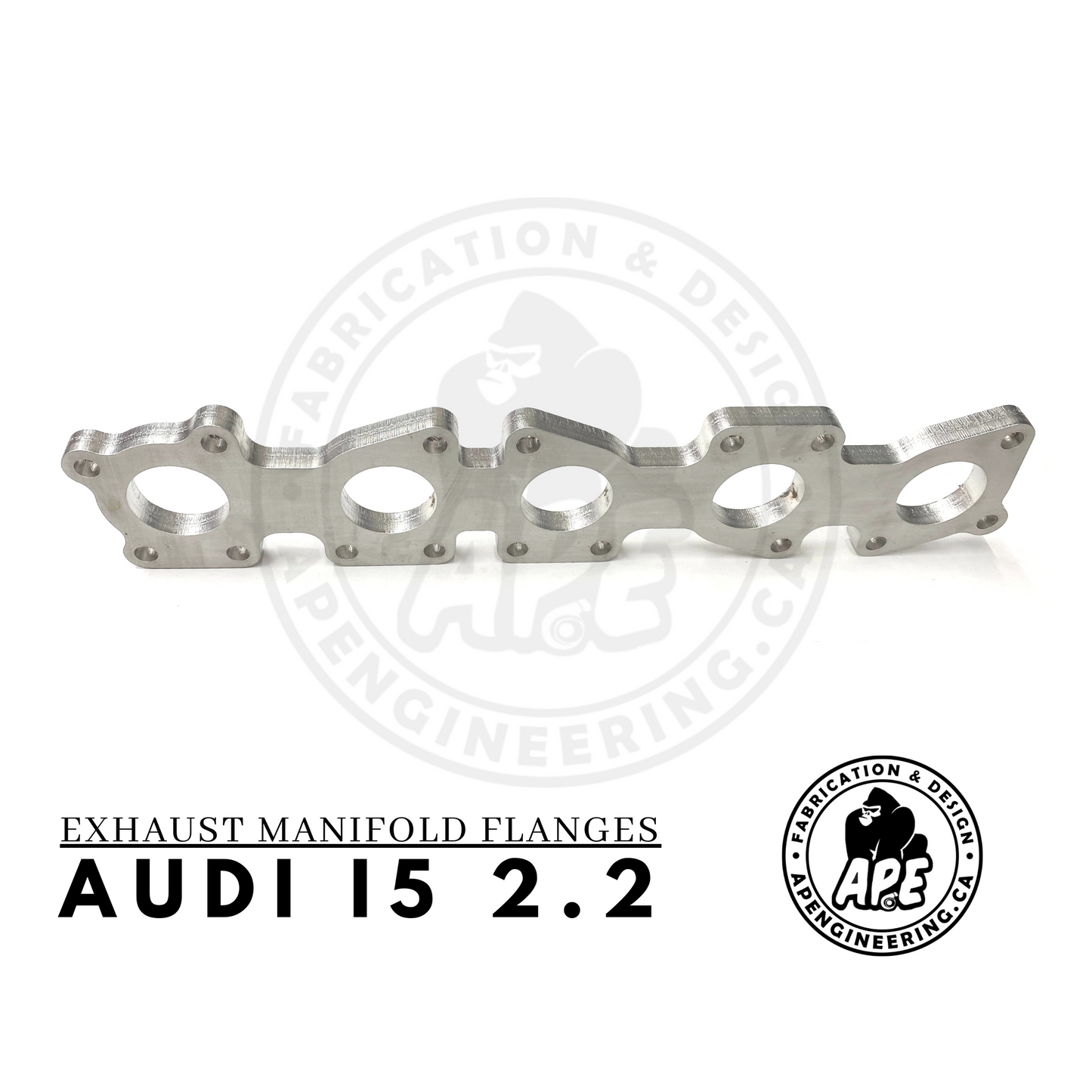 AUDI 2.2 I5 AAN EXHAUST MANIFOLD FLANGE - 1/2 STAINLESS STEEL