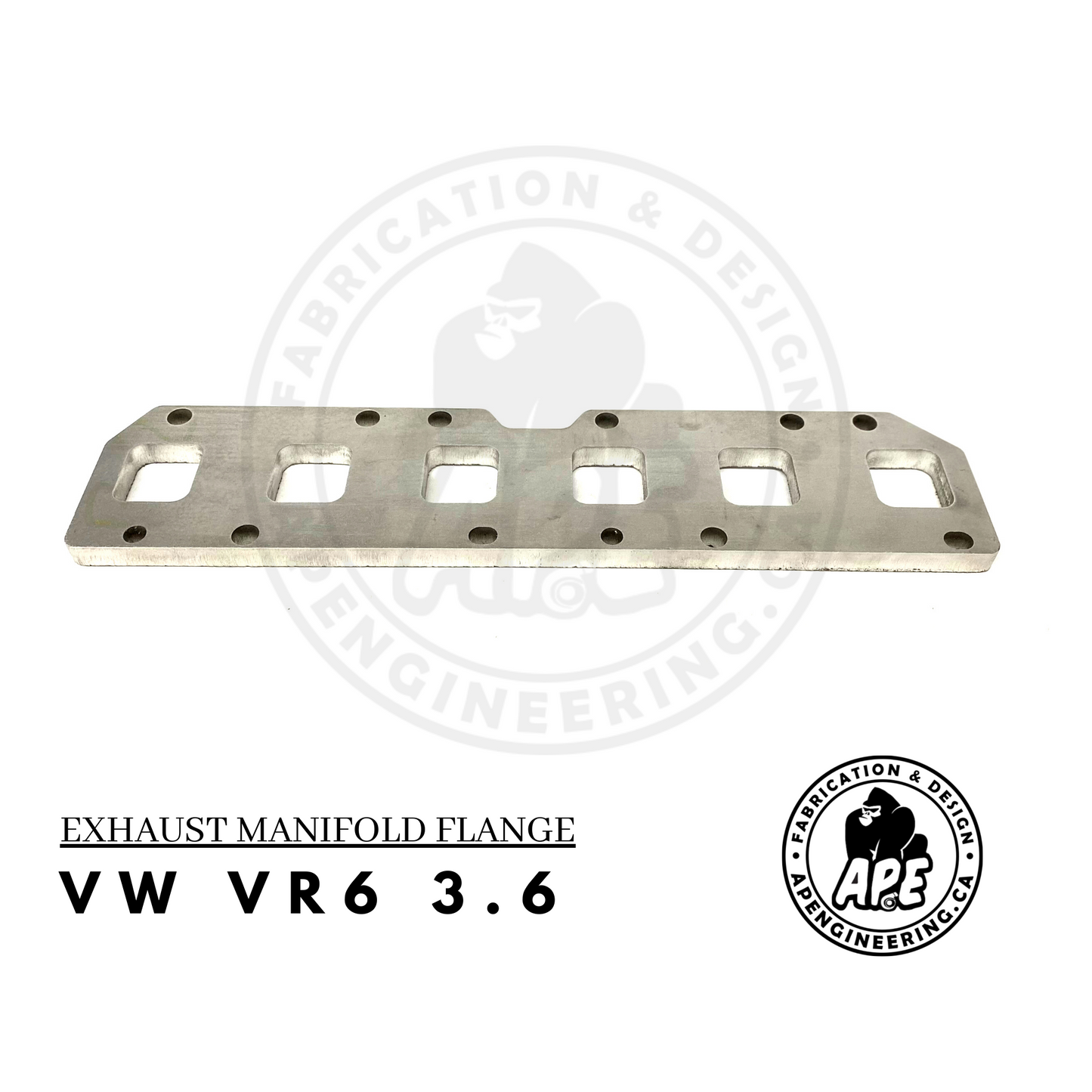 VOLKSWAGEN VW VR6 3.6 EXHAUST MANIFOLD FLANGE - 1/2 STAINLESS STEEL